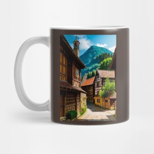 Gorgeous German Towne in the Middle Ages Mug